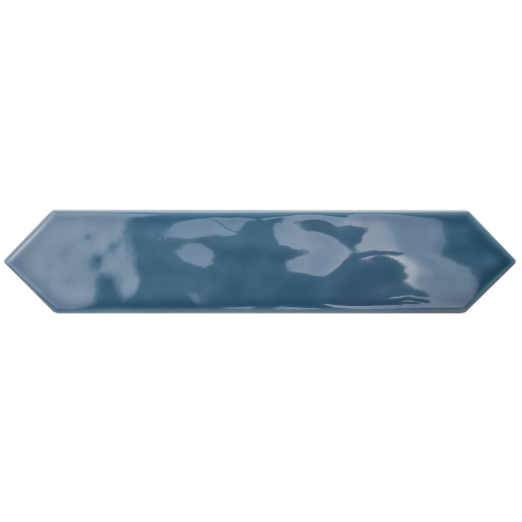 Rustic Wandtegel Spike 5x25cm Spike Glossy Dark Blue